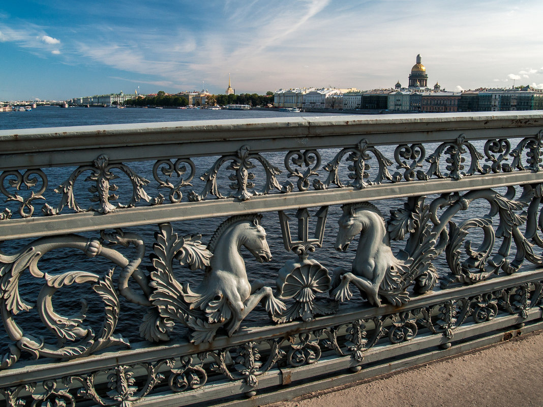 Благовещенский мост решетка фото