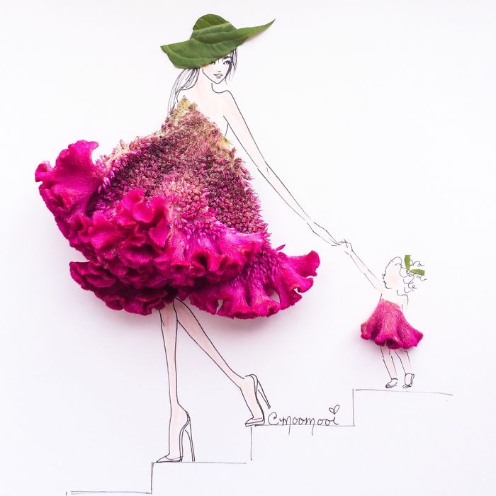 Flower Fashion Illustrations