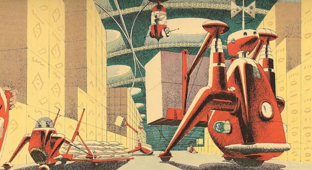 Мир будущего в фантастических иллюстрациях середины XX века xx век