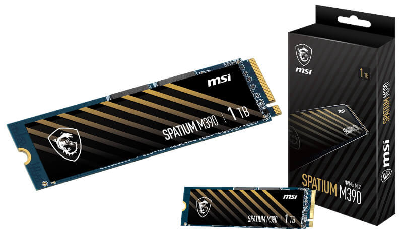 Твердотельный накопитель MSI Spatium M390.  Новый высокоскоростной носитель NVMe PCIe 3.0 для каждого ПК