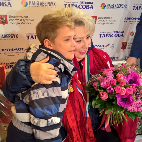 Татьяна Тарасова и внучатый племянник Мотя. Фото: Dni.Ru/Феликс Грозданов