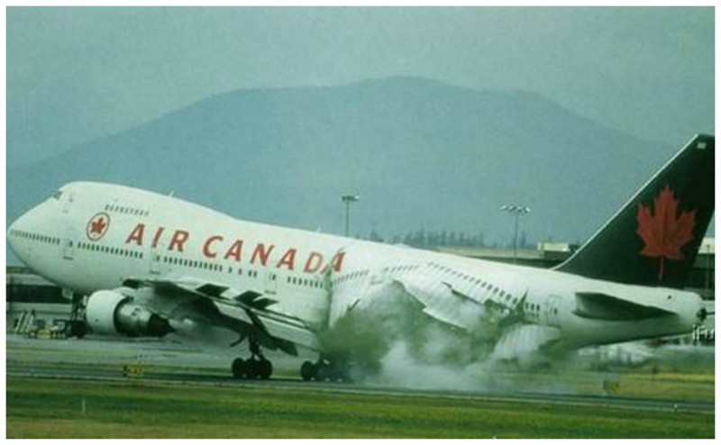 2015 год Air Canada рейс 624 АВИАКАТАСТРОФЫ, интересное, спасение, чудо
