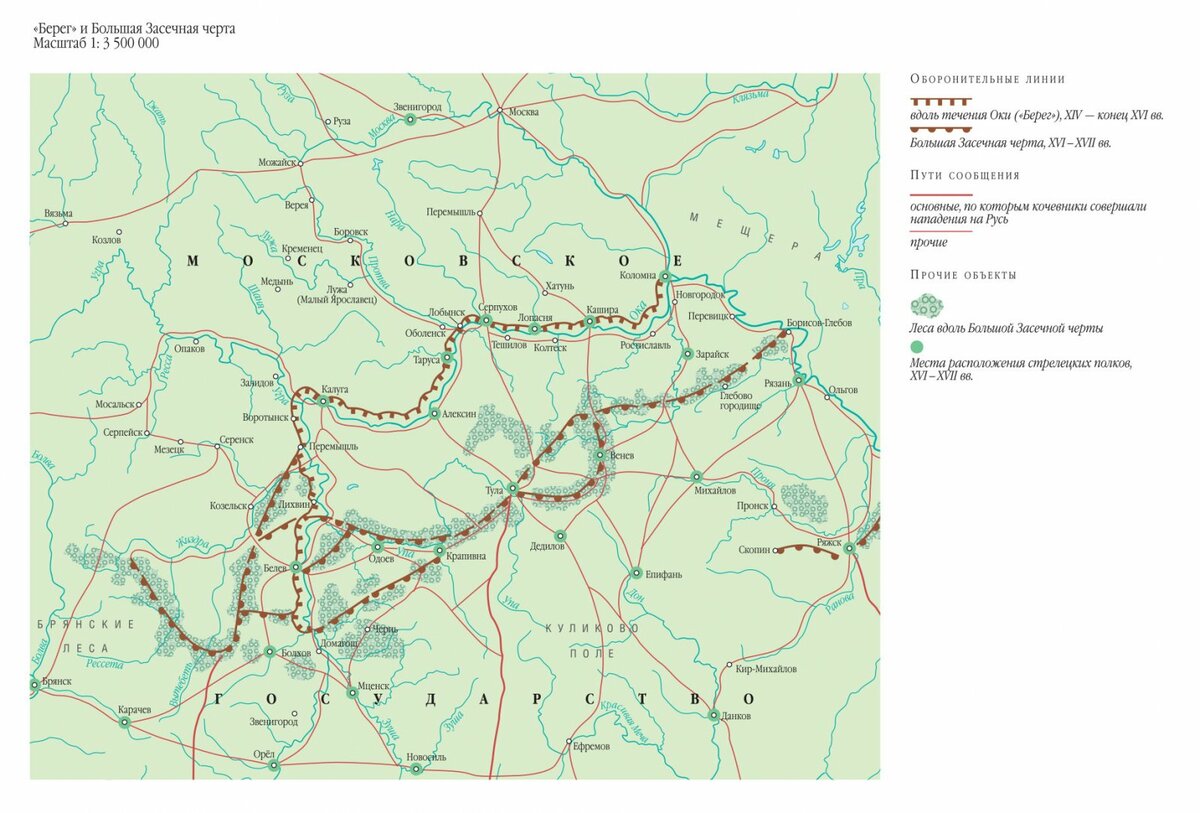 «Берег» и Большая Засечная Черта. Картинка из открытого источника.