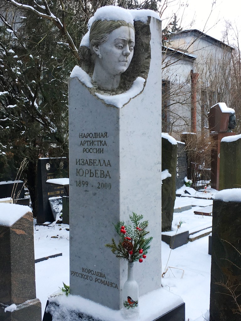 Могила Изабеллы Юрьевой, Донское кладбище