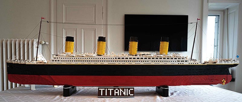 Копия Титаника из 25 000 игрушечных кубиков LEGO идеи и вдохновение,поделки,хобби