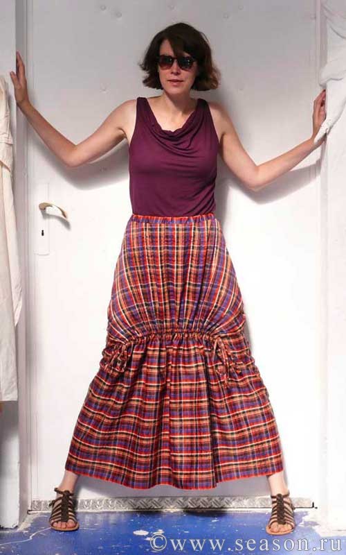 Интересная тайская юбка в стиле бохо со шнуровкой бохо,шитье,юбка