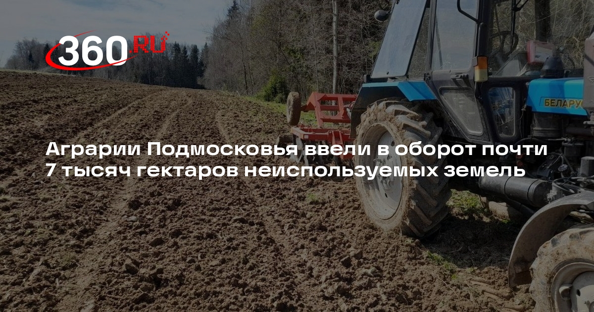 Аграрии Подмосковья ввели в оборот почти 7 тысяч гектаров неиспользуемых земель