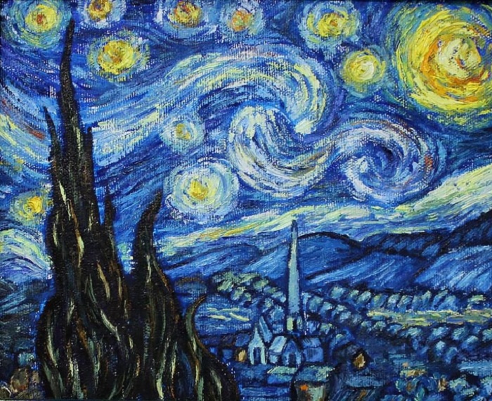 «Звездная ночь». Автор: Винсент Ван Гог. 