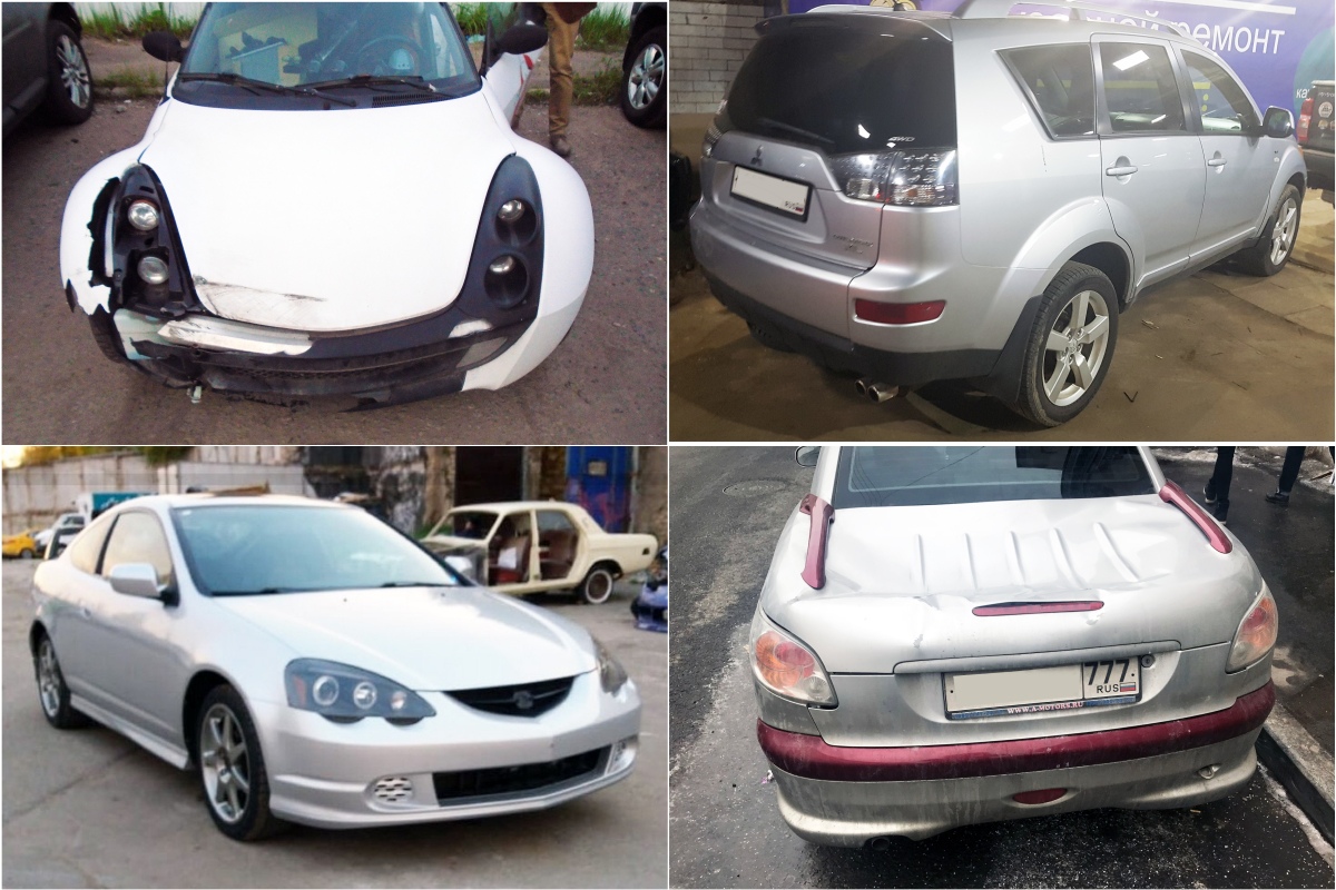 Краски лета, квартет из серых "помоек"