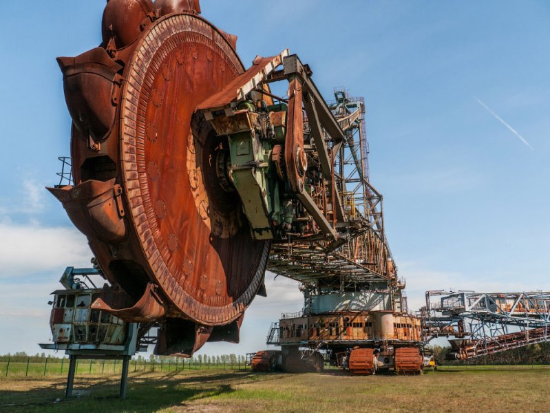 Сегодня посетим один из таких заброшенных экскаваторов — огромный Bagger 258. Bagger 258, авто, германия, ковш, роторный экскаватор, техника, фото, экскаватор