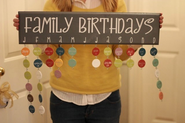 Календарь семейных Дней Рождения