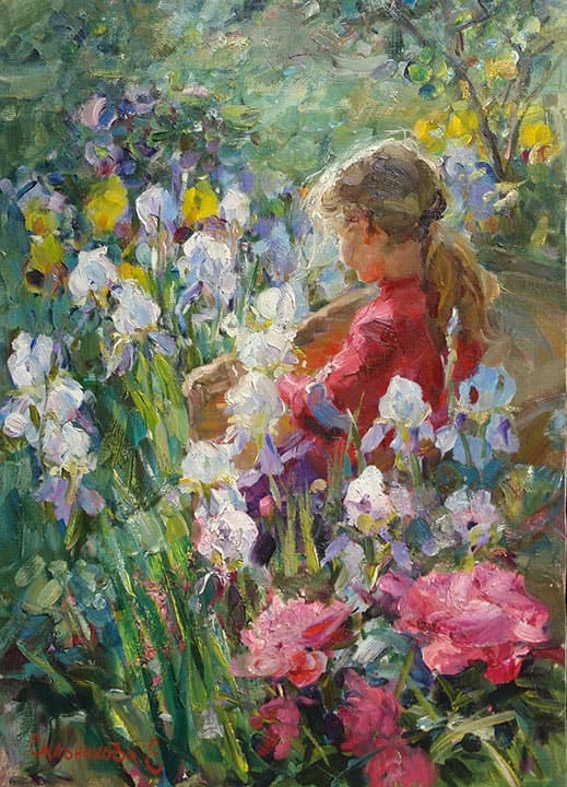 Художник Елена Сальникова. Про Мишкины яблоки 