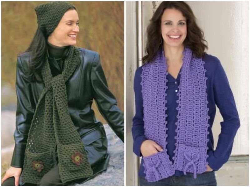 Шарф с карманами: стильное дополнение к хорошо продуманному гардеробу вязание,мода,одежда