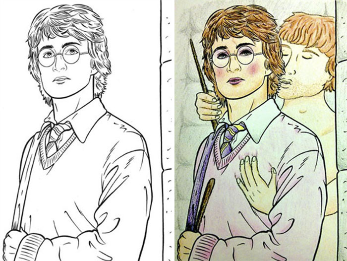 This Is What Happens When Adults Color Drawings For Children