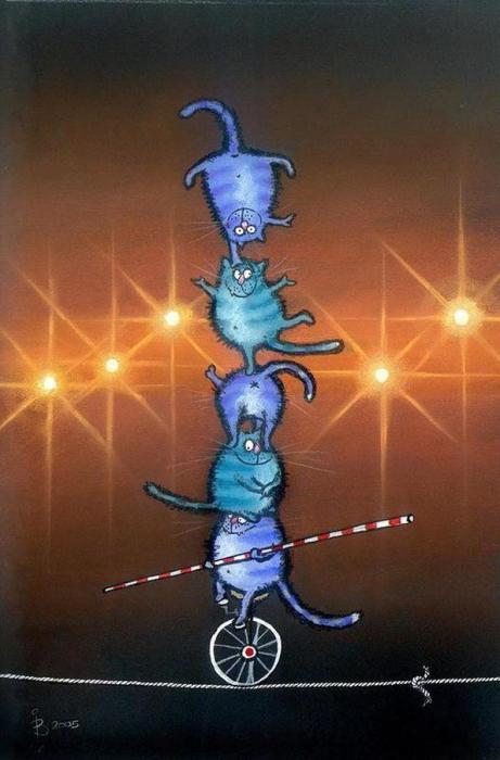 Непростая жизнь дворовых кошек и котов. Художница Ирина Зенюк Непростая жизнь дворовых кошек и котов. Художница Ирина Зенюк иллюстрация