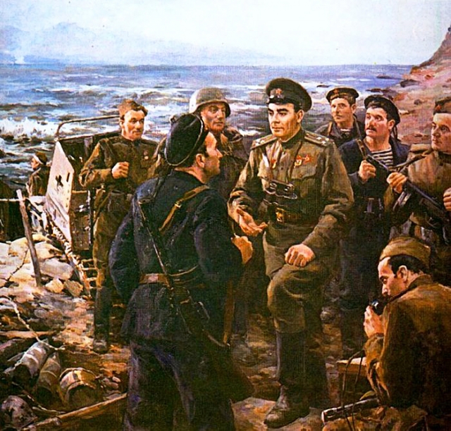Дмитрий Налбандян. Леонид Ильич Брежнев на Малой земле. 1975