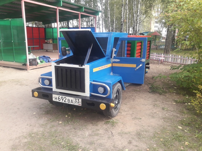 "Попросили в садик сделать грузовик" автомобили,автосамоделки,курилка