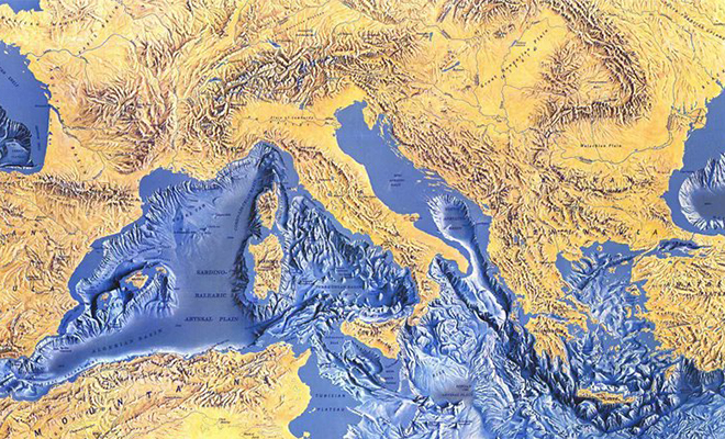 5 млн лет назад Средиземное море пересохло 8 раз подряд, а потом стало резко наполняться водой: открытие ученых