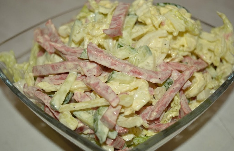 как приготовить салат с капустой