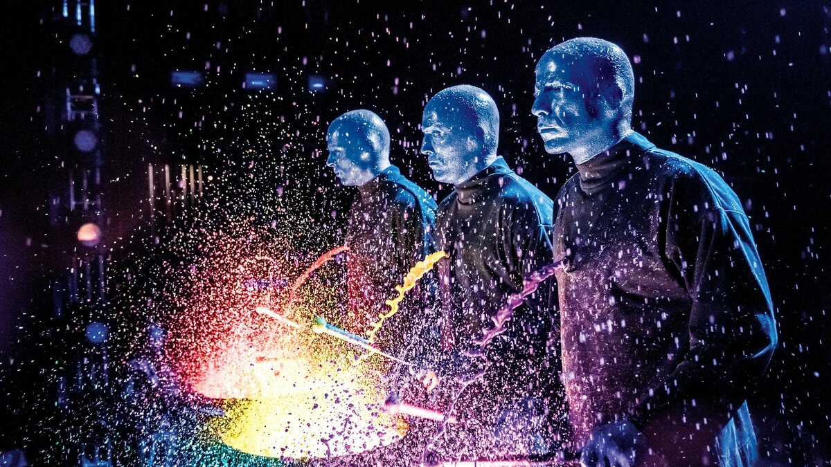 Blue Man Group. Фото из открытых источников Интернета