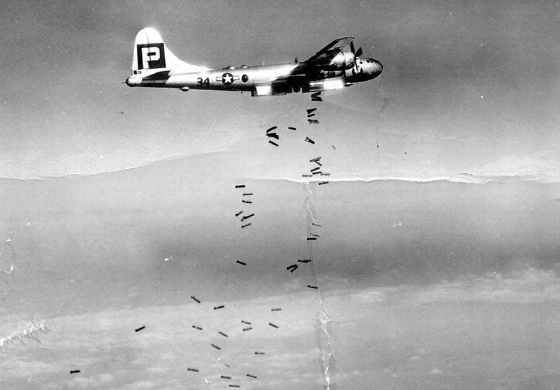 Действия американских стратегических бомбардировщиков против Японии ввс,история