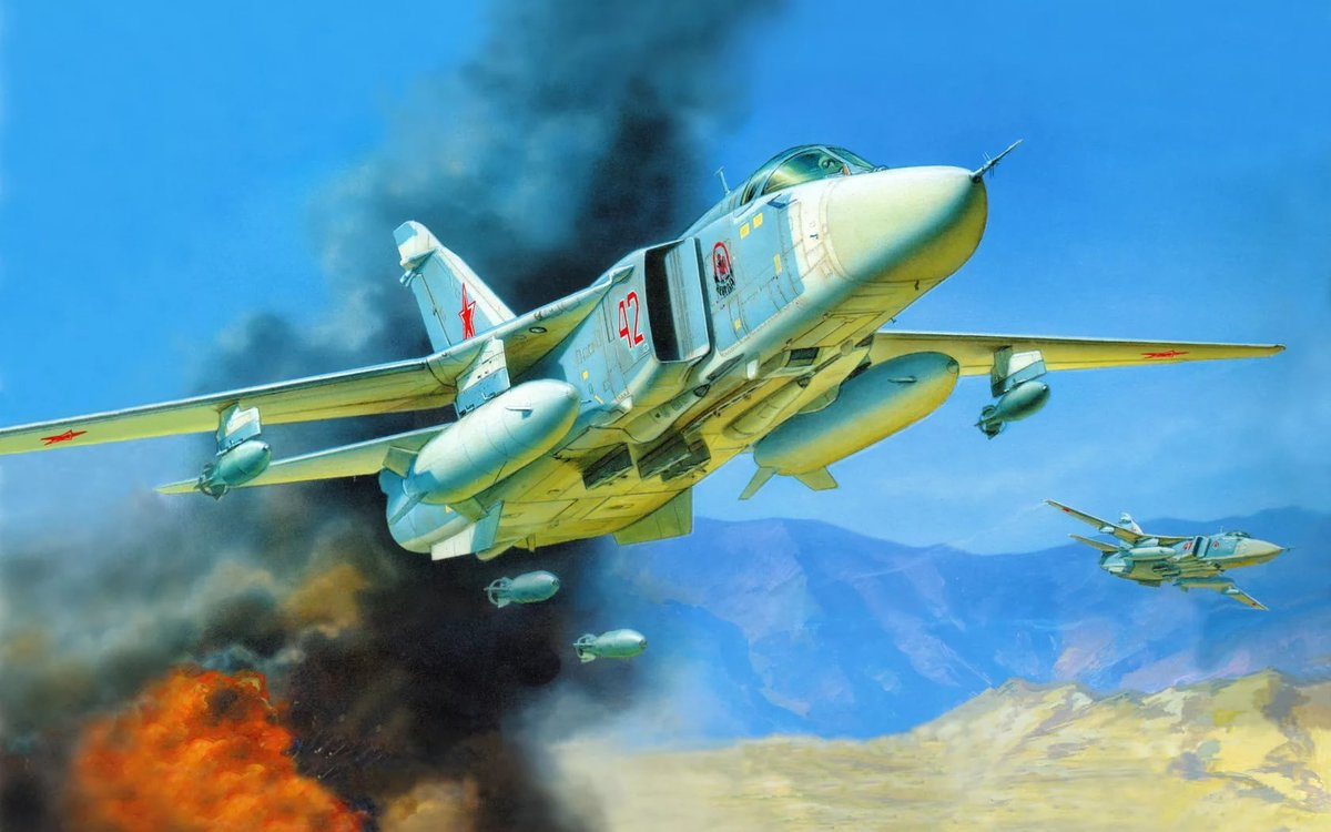 Фронтовой бомбардировщик Су-24М. Источник изображения: 