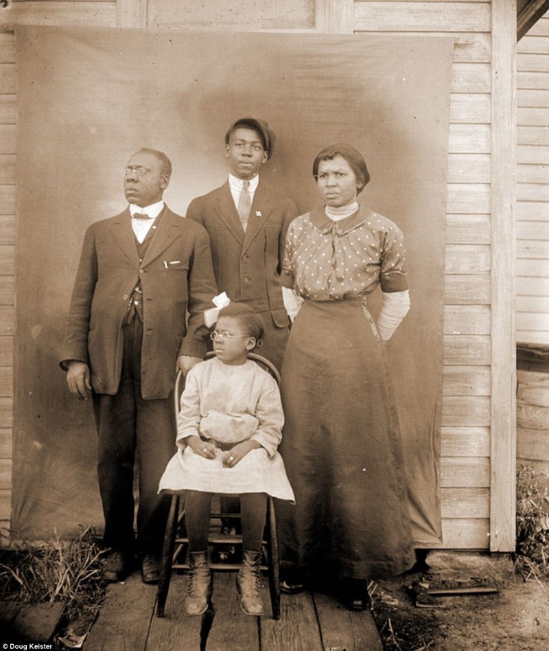 Семья Талберт, 1914 год афроамериканец, история, прошлое, сегрегация, фотография