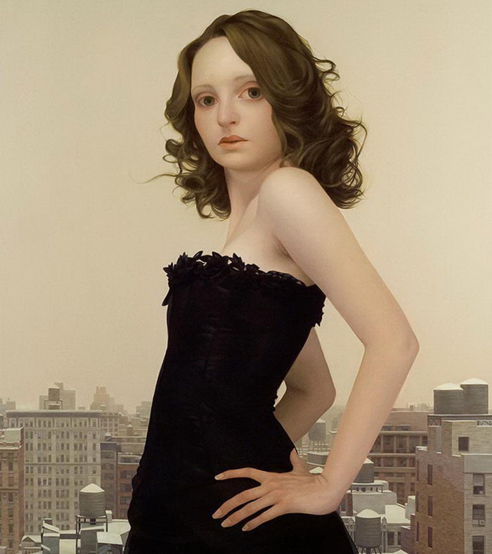 Для своих работ художник выбирает нестандартных красавиц 