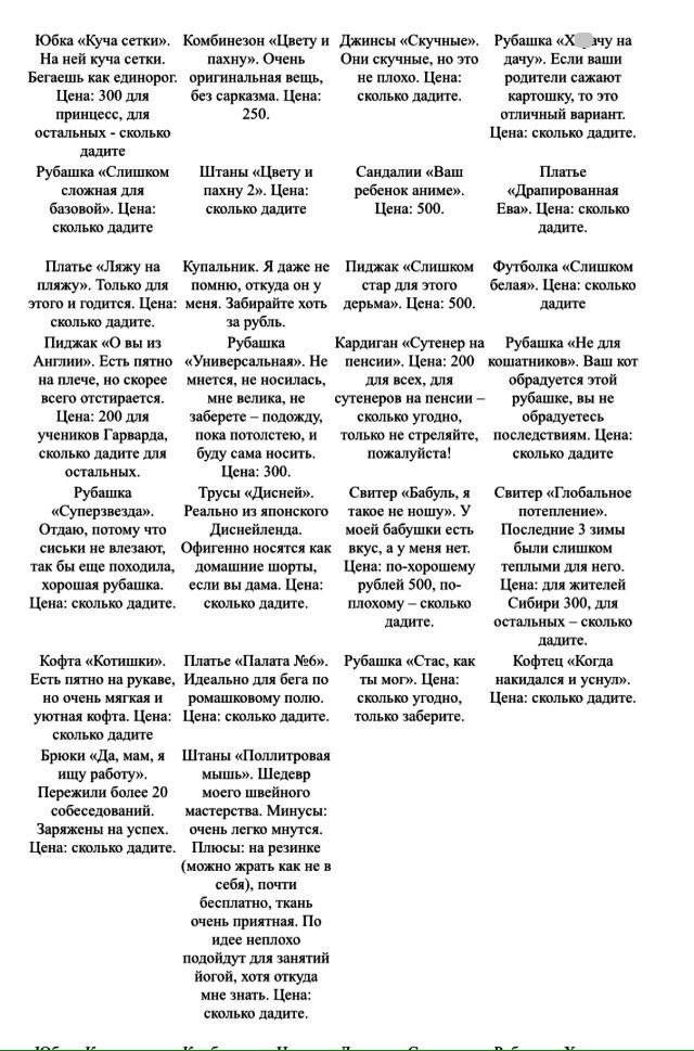 «Стас, как ты мог!»: остроумные ценники русской девушки рассмешили соцсети 