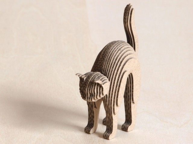 3D котики из картона 