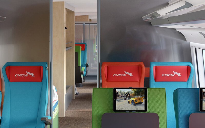 РЖД показали, как будет выглядеть интерьер "Сапсана" изнутри поездка,путешествие
