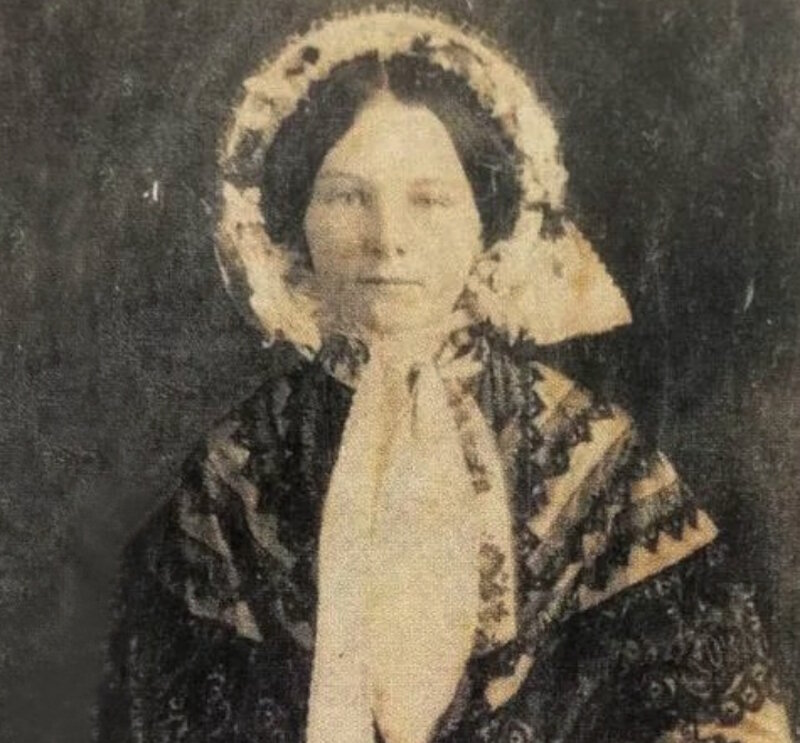 Фотография принцессы Марии Амелии в 1850 году