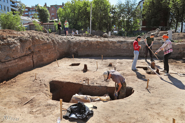 В центре Перми найден уникальный клад. В центре Перми найден уникальный клад.