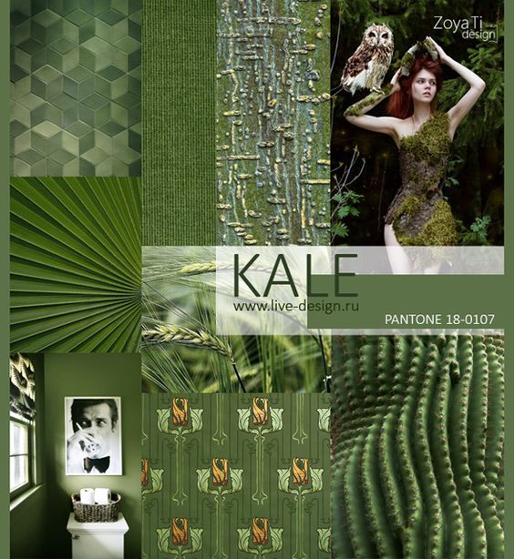 Kale pantone color trend for spring 2017