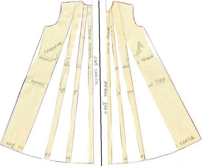 Как сделать платье трапеция. Лекало расклешенного платья. Платье трапеция выкройка. Платье трапецией с клиньями. Выкройка платья трапеция макси.