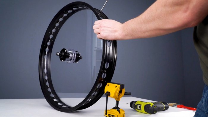 Как сделать велосипед без спиц автосамоделки,мастер-класс,своими руками