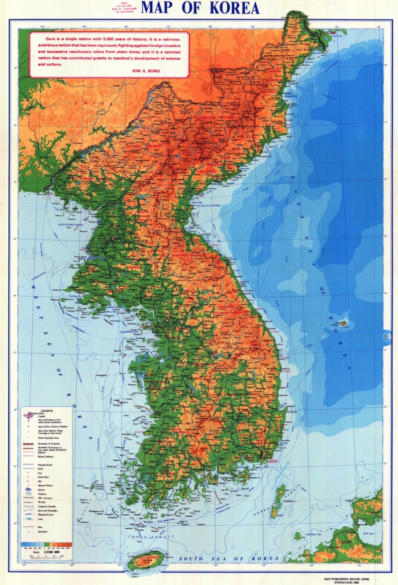 где находится северная корея на карте мира