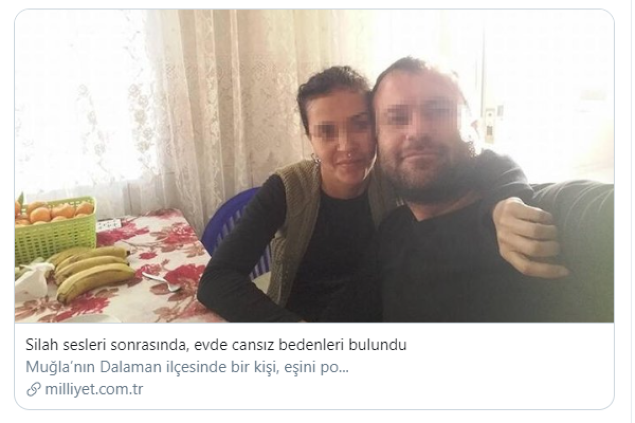 Семейный скандал в турецком городе Даламан привел к гибели двоих человек
