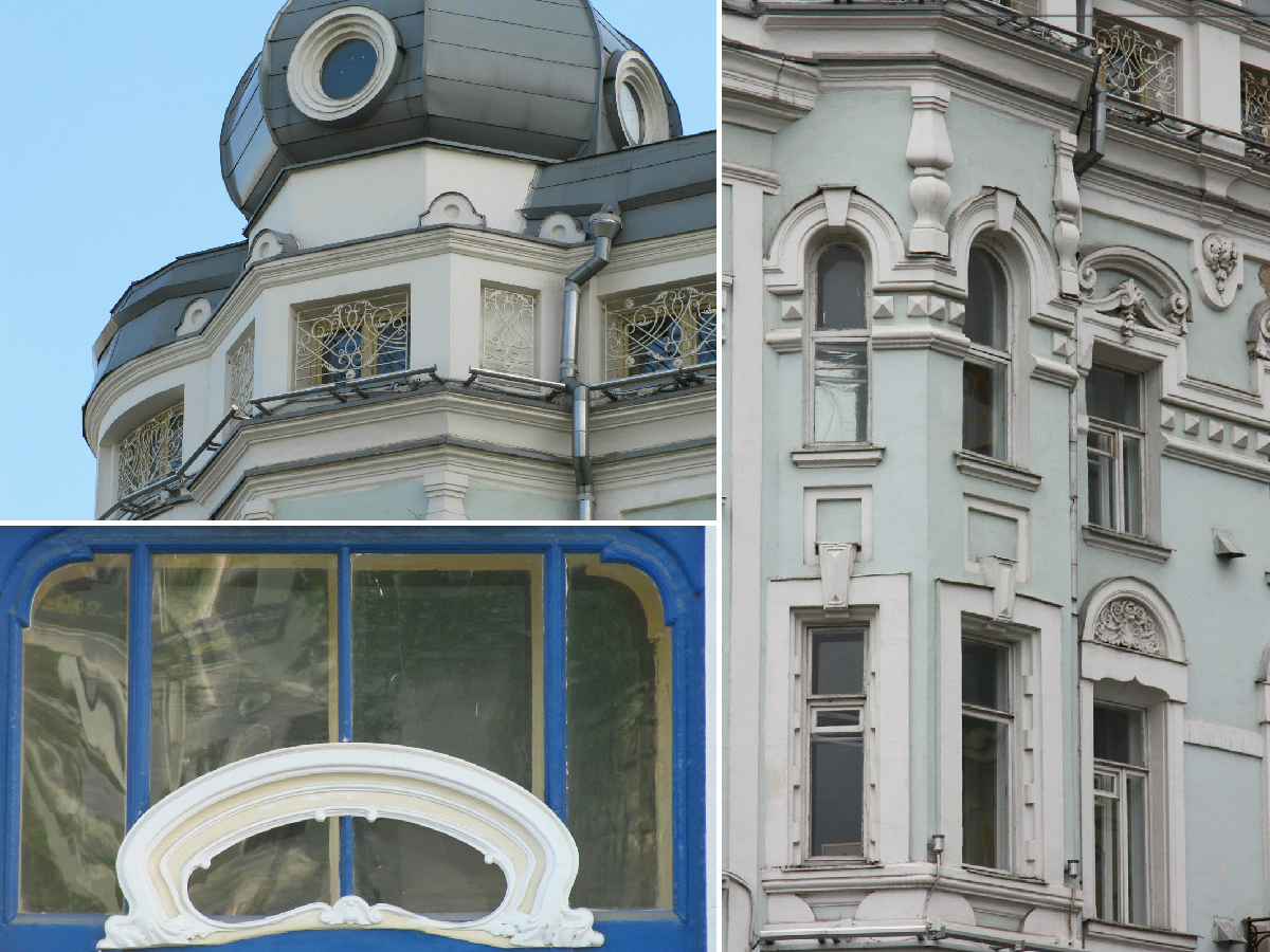 Причудливый декор московских домов в стиле модерн, ч.13