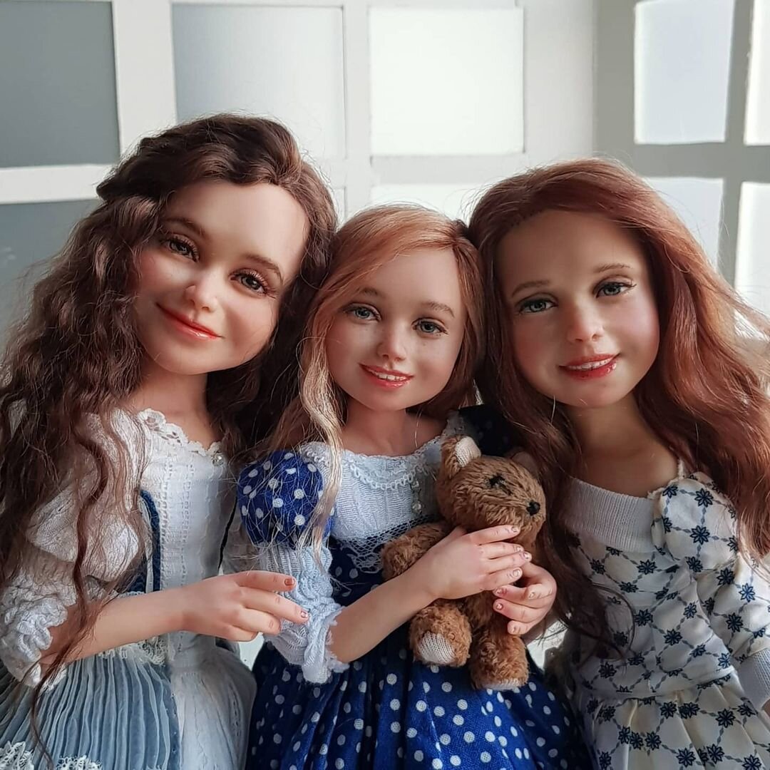 Чудесные авторские куклы: от милых простушек до изысканных леди авторские куклы,интерьерные куклы,кукла,творчество,хобби