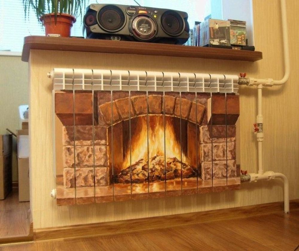 45 идей для декорирования батарей отопления, или Как «замаскировать» радиаторы отопления дома, чтобы не мозолили глаза идеи для дома,интерьер и дизайн