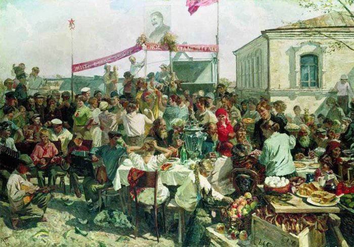 «Колхозный праздник» 1938 Государственный Русский музей. Автор: А.А.Пластов.