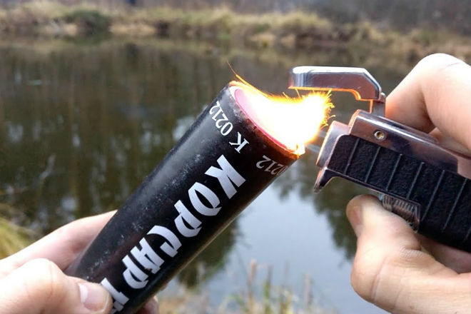 Взрываем мощную петарду в воде культура