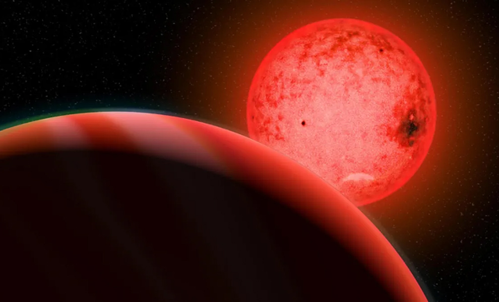 В космосе нашли систему, которая не должна существовать. Звезда всего в 4 раза тяжелее планеты, но что-то держит их орбиты