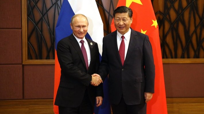 Председатель КНР поздравил Путина с победой на выборах