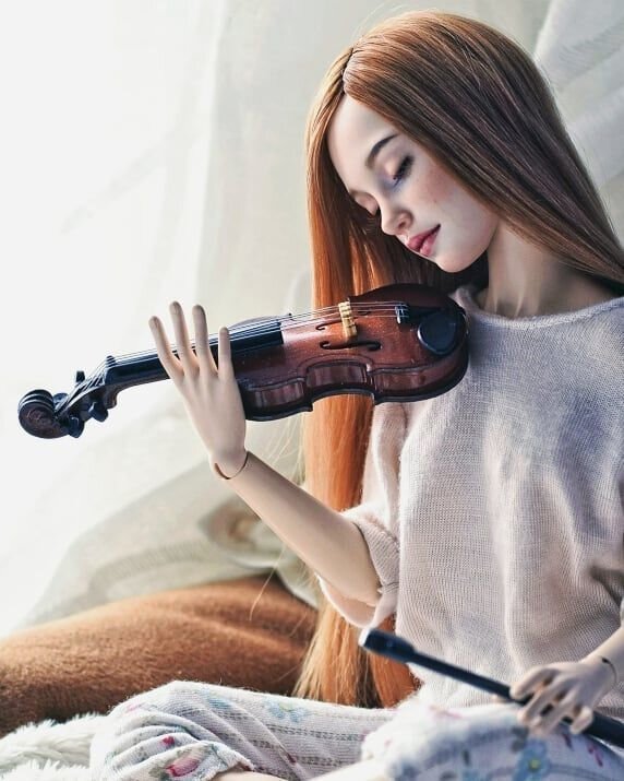 Нереально правдоподобная кукла на шарнирах: изумительно вдохновляющие на творчество моменты скрипачка, Наталии, Лосевой 