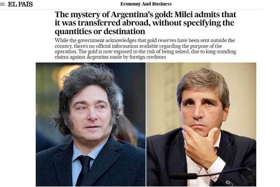 Президент Милей утащил золотой запас Аргентины в Лондон