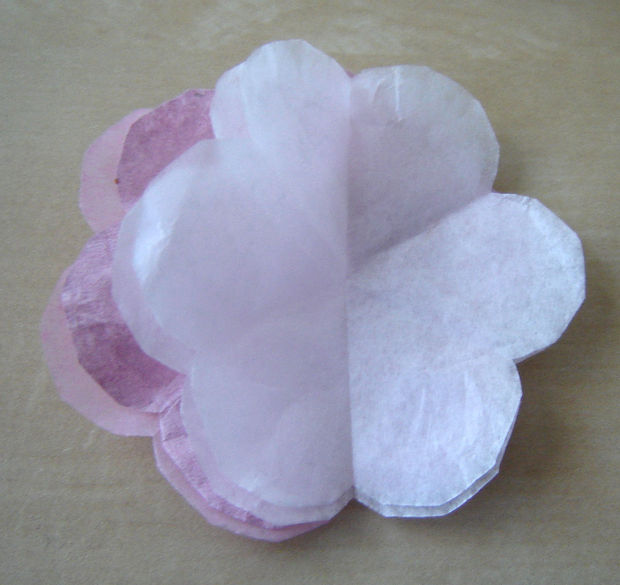 Цветущая вишня из бумаги. Ночник.  Мастер-класс идеи