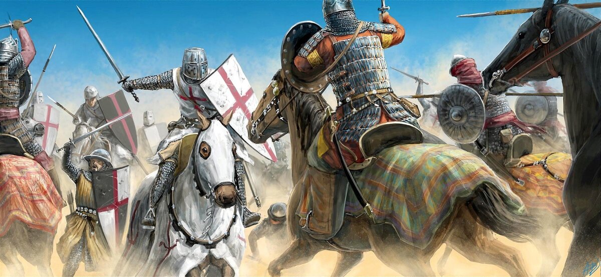 столкновение крестоносцев с ордынцами