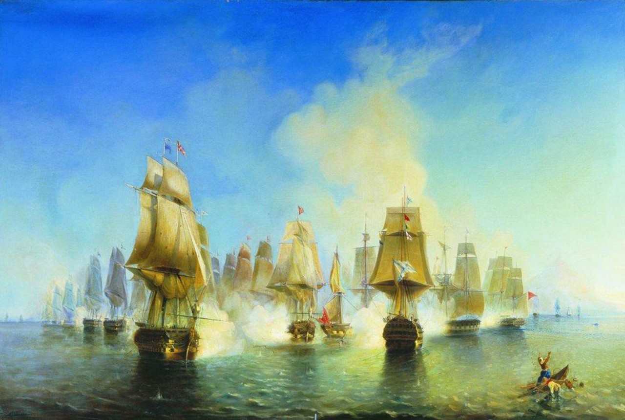 Боголюбов Афонское сражение 19 июня 1807 года